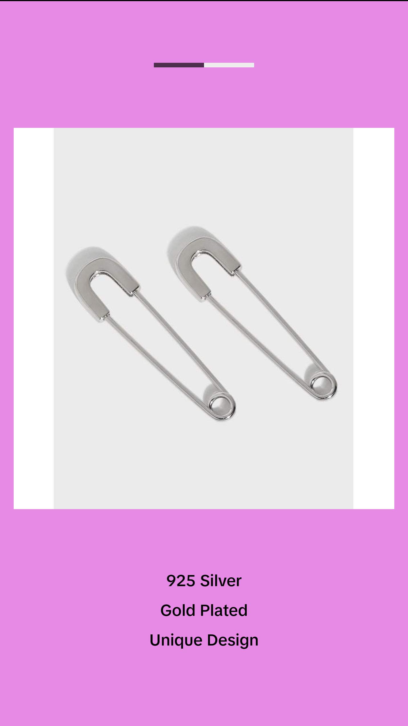 Safety Pin Earrings