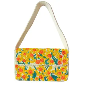 Daffodil Beaded Shoulder Bag