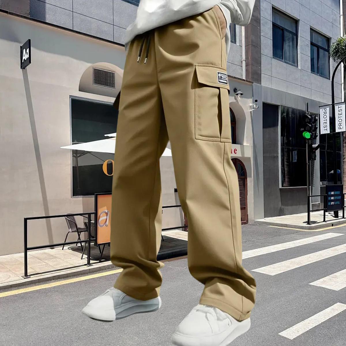 Men's Heavy-Duty Work Pants Set - Men's Pants - Men's Workwear Pants - Durable Outdoor - Construction - Hiking - Gym - All-Season Casual and Formal Wear - Available in Multiple Colors - Suitable for Adults and Teenagers - Machine Washable - Comfortable an