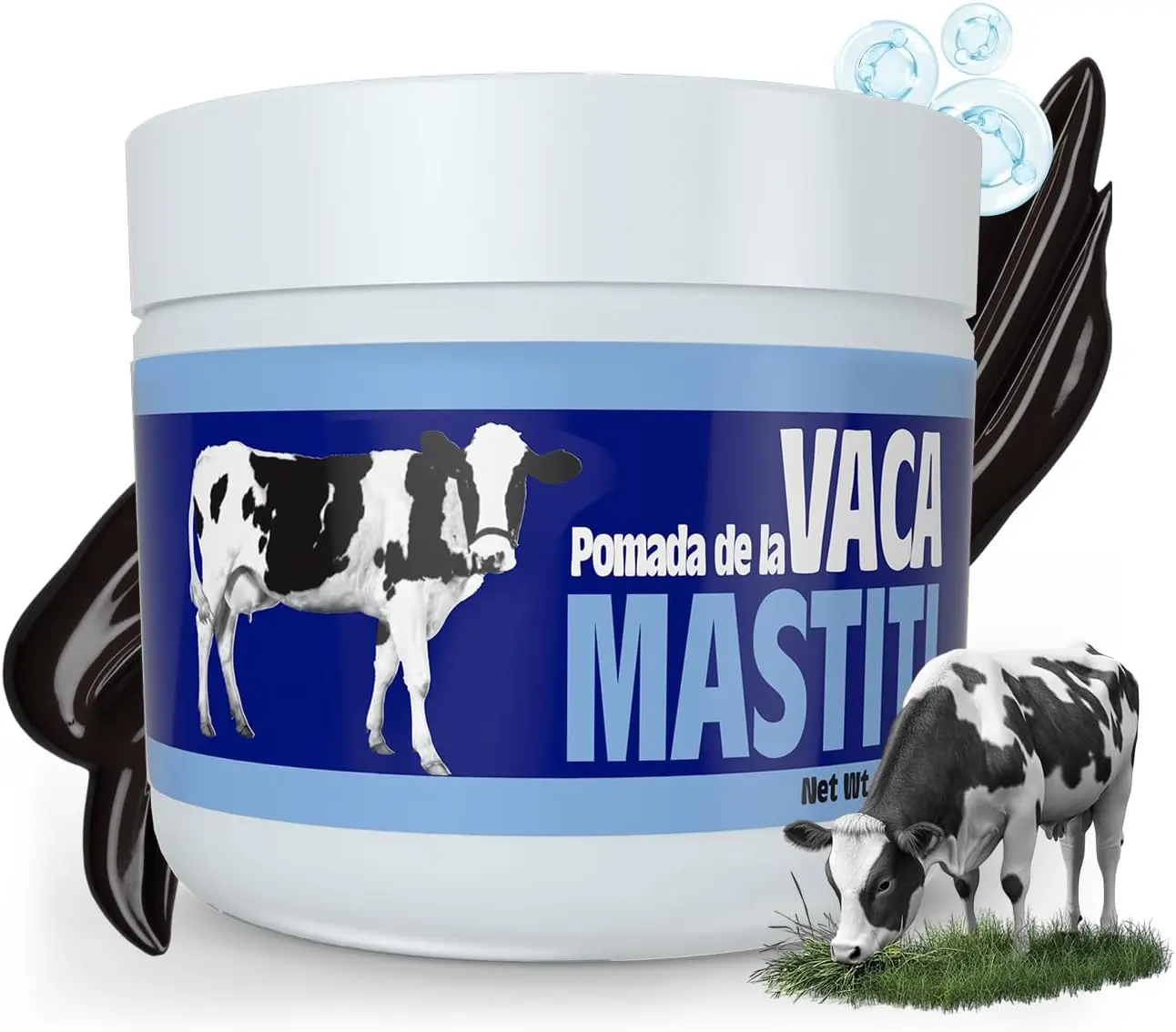 POMADA DE LA VACA MASTITI - Gentle Body Moisturizer Ointment for a Smooth Hydration Boost, for Dry and Sensitive Skin, Daily Body Care - 2 Oz, Lightweight, Glycerin, Povidone Iodine, One Ointment For Hands, Feet, Arms