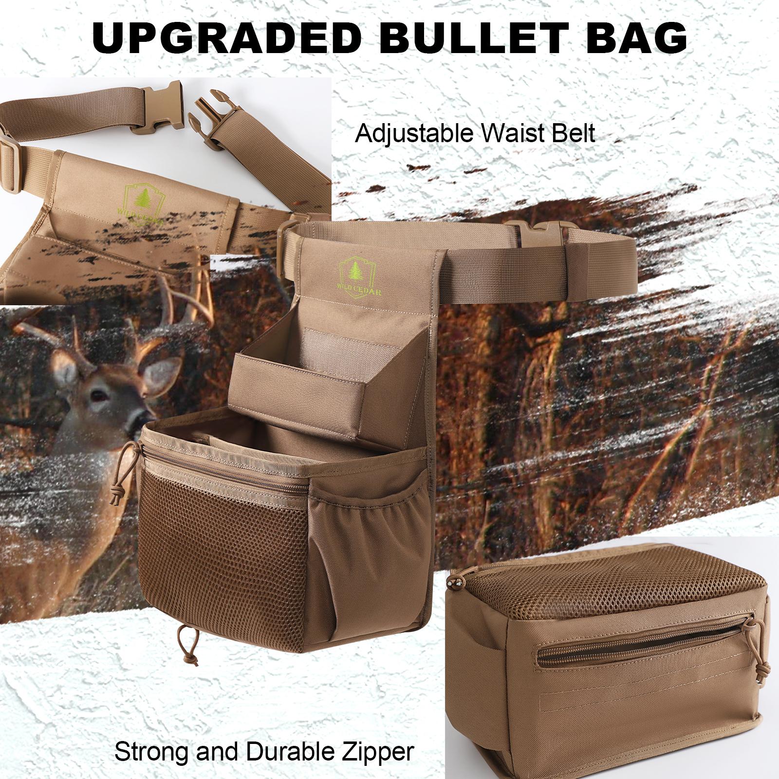 600D Nylon Upgraded Ammo Shell Pouch – Double Layer Waist Bag for 12/20 Gauge Shooting & Hunting