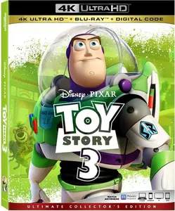 Toy Story 3  [4K ULTRA HD BLU-RAY MOVIE] With Blu-Ray, 4K Mastering, Collector's Ed, Dolby, Dubbed, Subtitled, Ac-3/Dolby Digital, 3 Pack