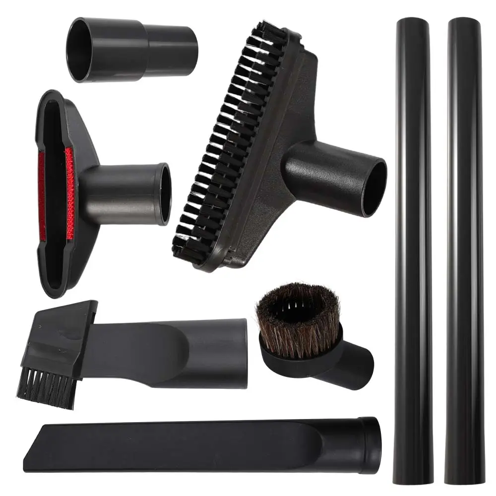 8 Packs Vacuum Attachments Compatible with Shop Vac Accessories 1 1/4" Vacuum Cleaners Accessories Vacuum Extension Wand for Multi-purpose Cleaning At Home, Office and Car Interior