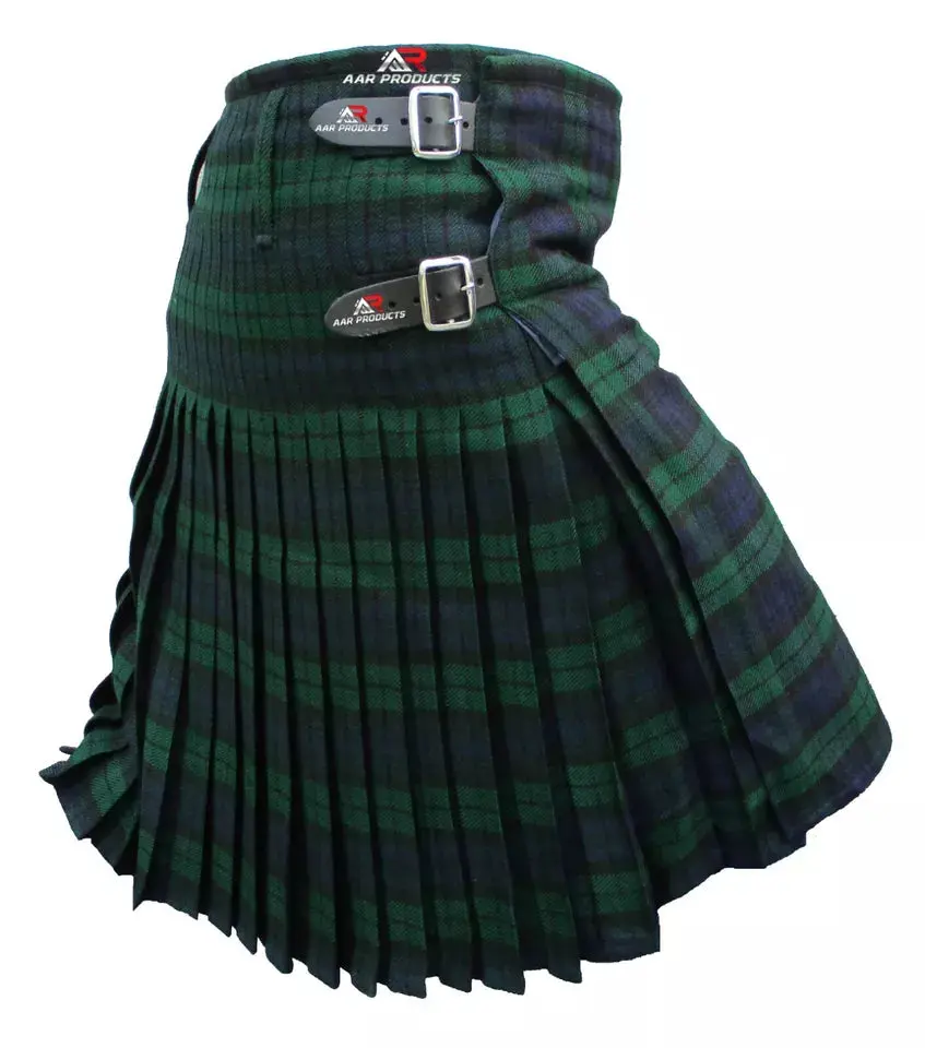 Men’s Scottish Tartan Kilt Traditional Highland Wear Clothes