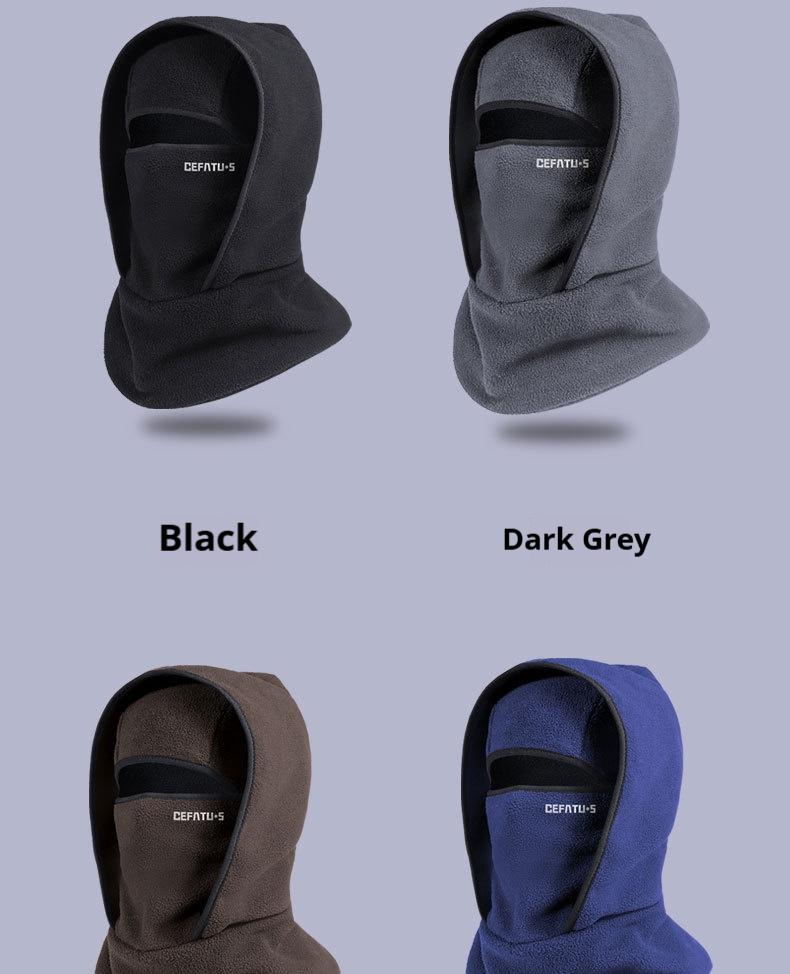 Outdoor winter warm hat neckband integrated cycling mask sports ski head cover neck windproof cold