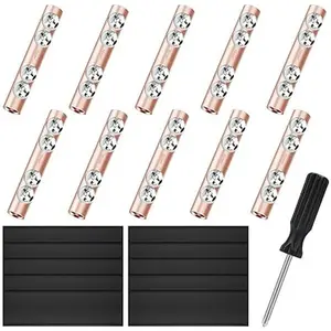 10Pcs 100A Terminal Blocks Wire Connector Nut Kit - Quick Wiring Connection with Screws and Tube, 8-6 AWG Wires Circuit Splicing Connector,for Household Appliances