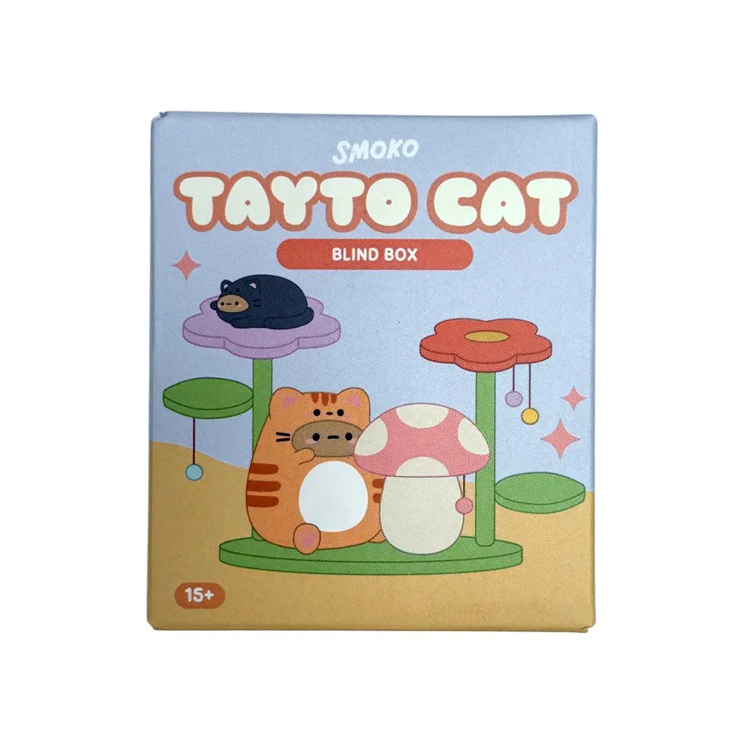 Smoko Tayto Cat Blind Box Figure - New Sealed Hobby Box, Plastic Collectible with Cute Kitty Design & Adorable Variations for Entertainment Enthusiasts