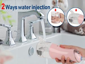 Water Dental Flosser Cordless for Teeth Pick Cleaning - Powerful Oral Irrigator with 6 Adjustable Modes,320ML Portable & Rechargeable IPX7 Waterproof Cleaner Picks A good helper for private teeth cleaning