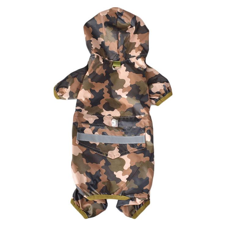 Wardrobe (Raincoat) - Pet Dog Raincoat Outdoor Puppy Pet Rainwear Reflective Hooded Waterproof Jacket Clothes for Dogs Cats Apparel Clothes Supplies pet coat Slicker