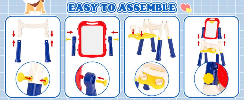 【Latest version】Easel for Kids,Toddler Toys for Ages 2-4, Double-Sided Magnetic Kids Art Easel for 2 Year Old Boy Birthday Gift,Toys for 3 Year Old Boy Dry Erase Boards,Drawing Boadrs for 2 3 4 5 Years Old Girl Gift