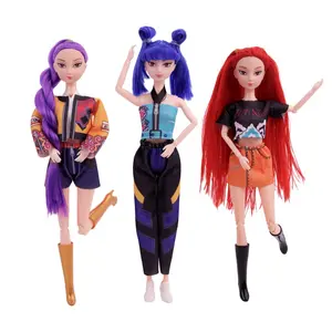 Easter Gift Kpop Anime Action Figure Doll Set (3PCS) – Rumi, Mira & Zoey 11.5-12" Movable Joint Collectible Dolls for Kids, Girls & Fans