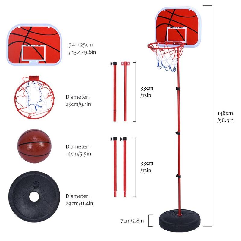 150CM high basketball stand, outdoor indoor sports iron basketball stand, adjustable basketball stand, children's toy