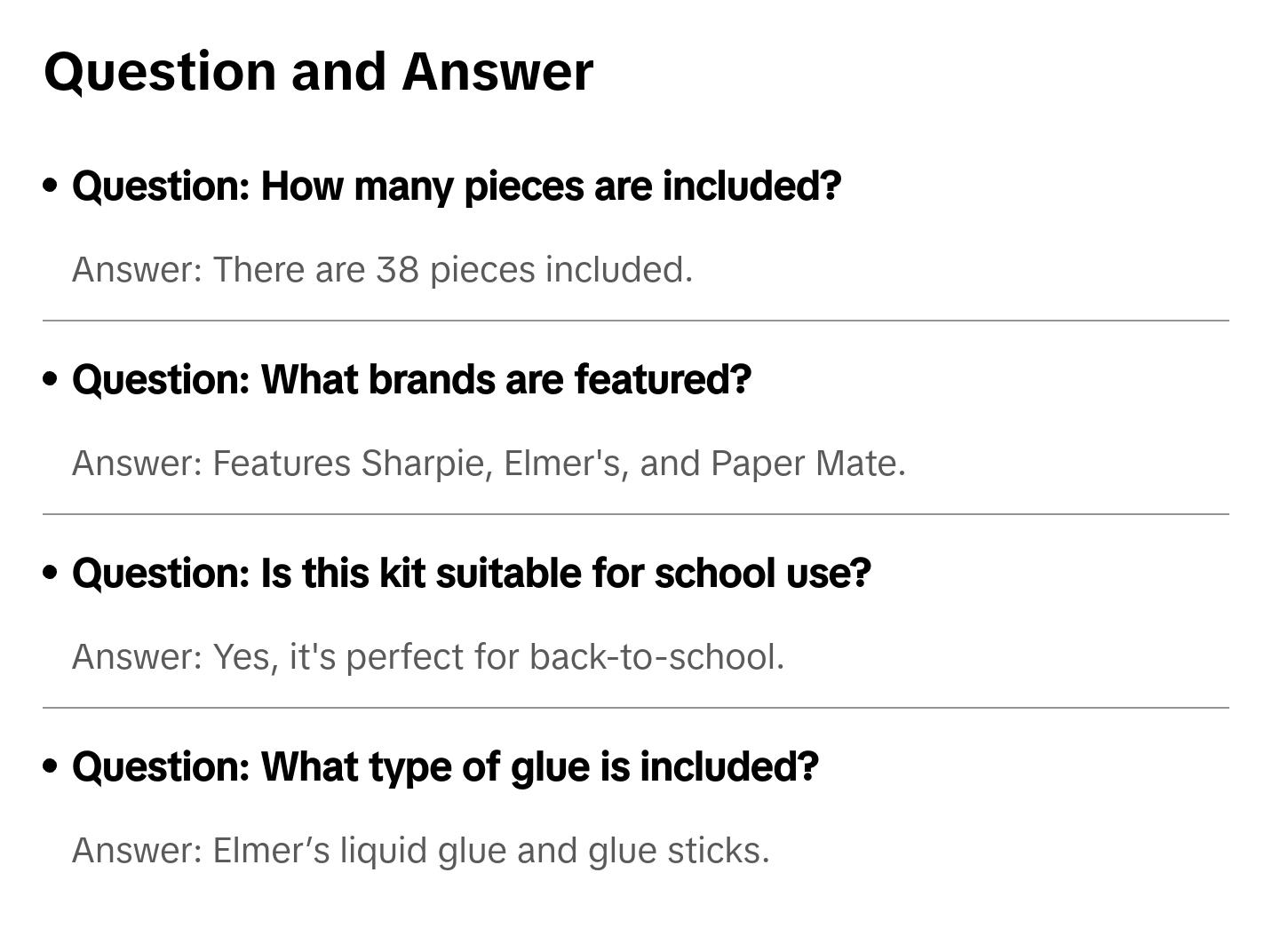 School Supplies Kit, Highlighters, Mechanical Pencils, Glue Sticks, Erasers, Permanent Markers, Gel Pens, Pencils, School Glue and more from Sharpie, Elmer’s, Paper Mate, & Expo, 38 pieces