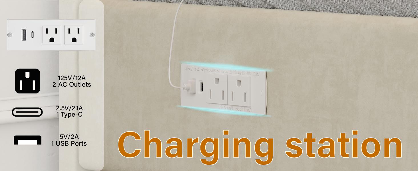 Complete Upholstered Bed Frame with Adjustable Headboard, Chic Double Wavy Design, Velvet Finish, Platform Bed with USB Charging Station, LED Lighting, No Box Spring Required, Pink