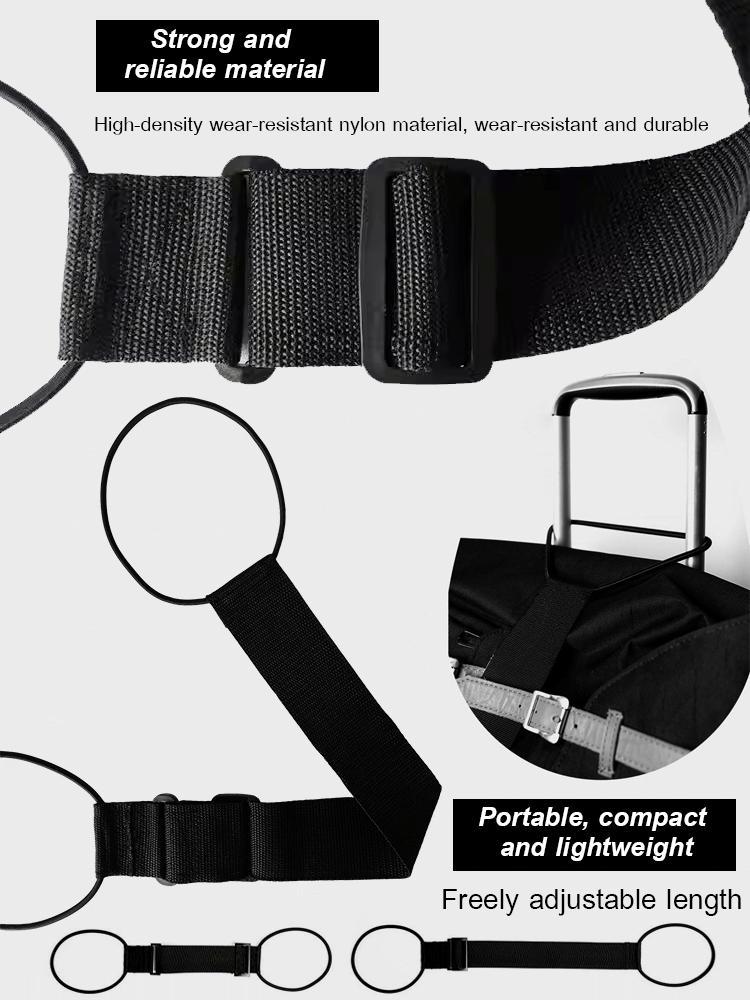 2PCS Multi Use Strong Adjustable Luggage Connector Straps For Suitcases Rainbow Travel Straps Secure Organize Anti Theft Straps