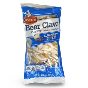 Cloverhill Bear Claws, Blueberry Cheese, Individually Packaged, Pack of 12
