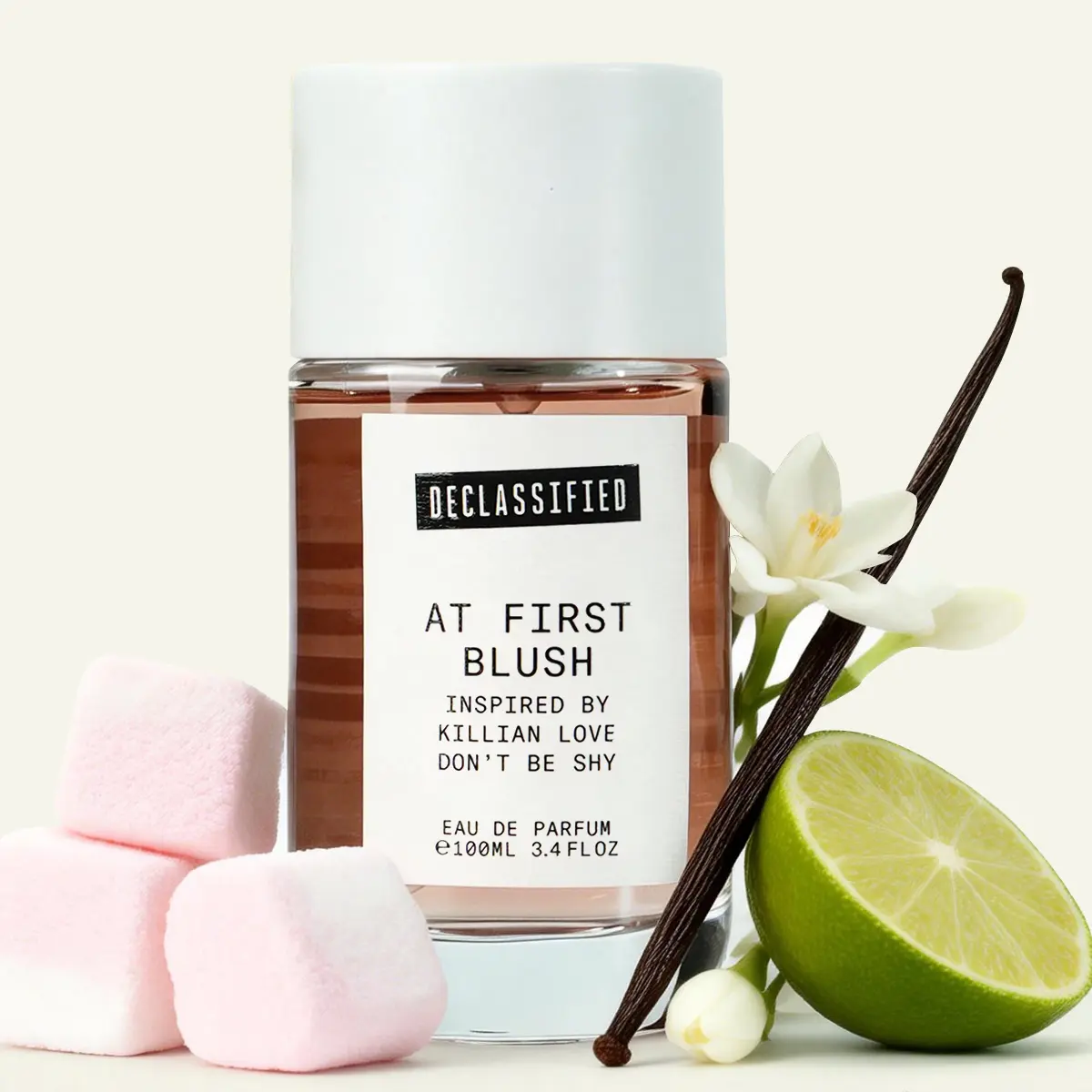 Declassified At First Blush | Affordable Sweet Floral Perfume | Marshmallow, Bergamot,Orange Blossom,  Jasmine & Musk | 100ml Women Eau de Parfum