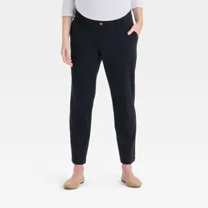 Tapered Ponte Maternity Trousers - Isabel Maternity by Ingrid & Isabel