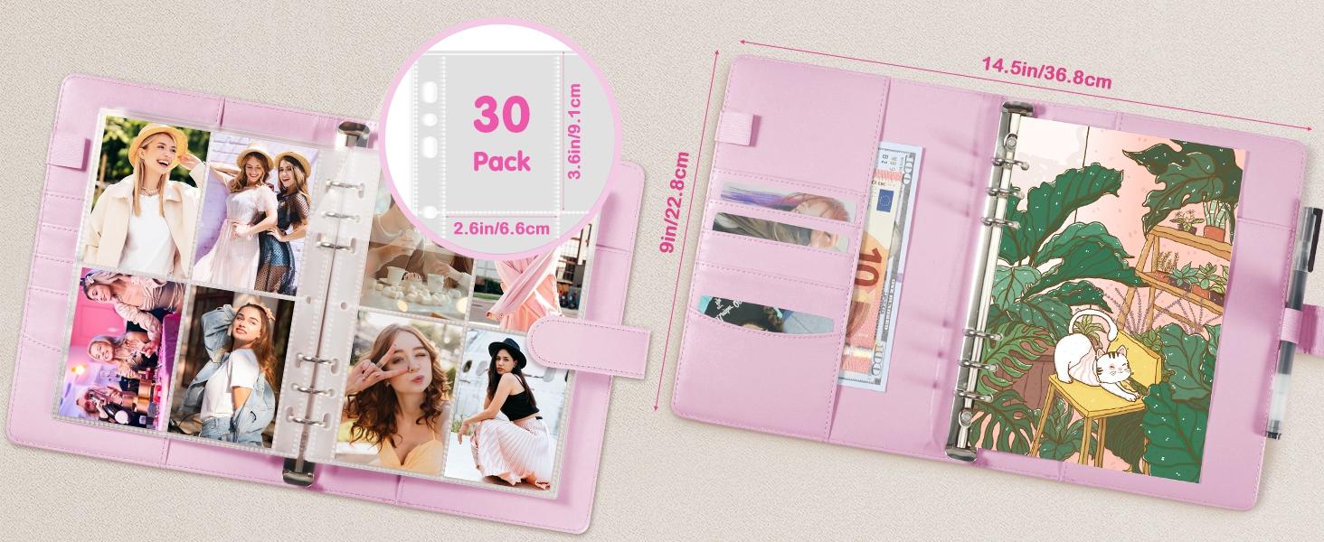 Kpop A5 Minimalist Photocard Binder with 4 or 9Pocket Single Side Inner Refills 2 Divider Acid-FreeDecor Lightweight for Trading Cards & Photos -Purple PU Leather Kpop A5 Minimalist Photocard Binder with 4 or 9Pocket Single Side Inner Refills 2 Divider Acid-FreeDecor Lightweight for Trading Cards & Photos -Purple PU Leather