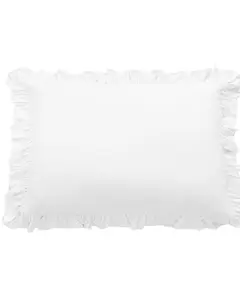 Hiend Accents Unisex Washed Linen Ruffle Sham - Fb1947ps-Ss-Wh