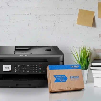 MFCJ1010DW Brother MFC-J1010DW Wireless Color Inkjet All-in-One Printer with Mobile Device and Duplex Printing with Refresh Subscription Free Trial