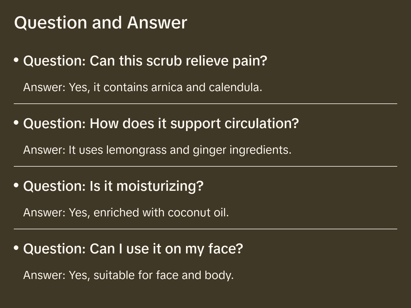 Lemongrass + Ginger Sugar Scrub - Pain and Circulation Support