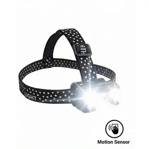 Ultra-Bright Hands-Free Headlamp – Motion Activated, 7 Modes, 60° Tilt, Rechargeable, Perfect for Running, Hiking & Emergency Adjustable