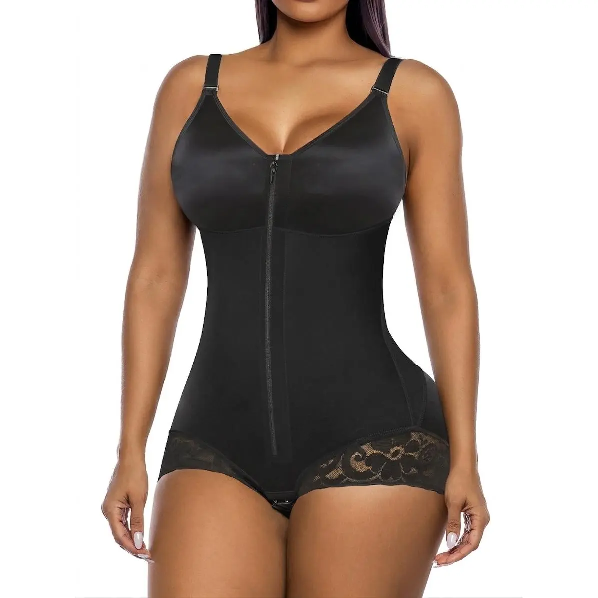 Faja Body Shaper for Women, Tummy Control Compression Overbust Bodysuit with Dual-Layer Mesh and Lace Brief for Instant Curves, Shapewear For Women, Internal Hooks, Over-Bust Lift, Soft Cloth, Secure Hold, Compression Tummy Control, Bodysuit Shapewear, Du