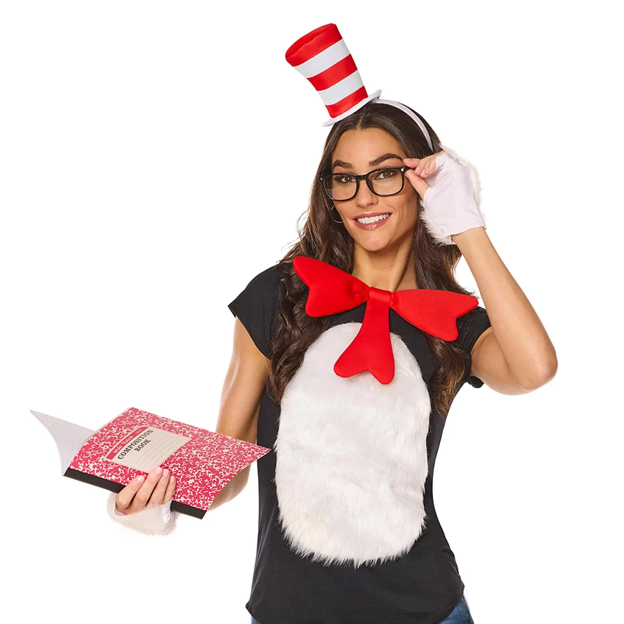 Men's Dr. Seuss Cat in the Hat Quik Change™ Adult Costume Kit, Cosplay & Halloween Party Clothes, One-Size Accessories