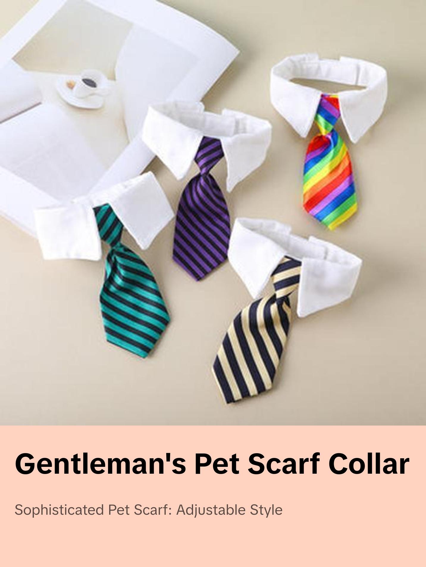 Gentleman's Pet Scarf: A English-Style Collar for Dogs and Cats