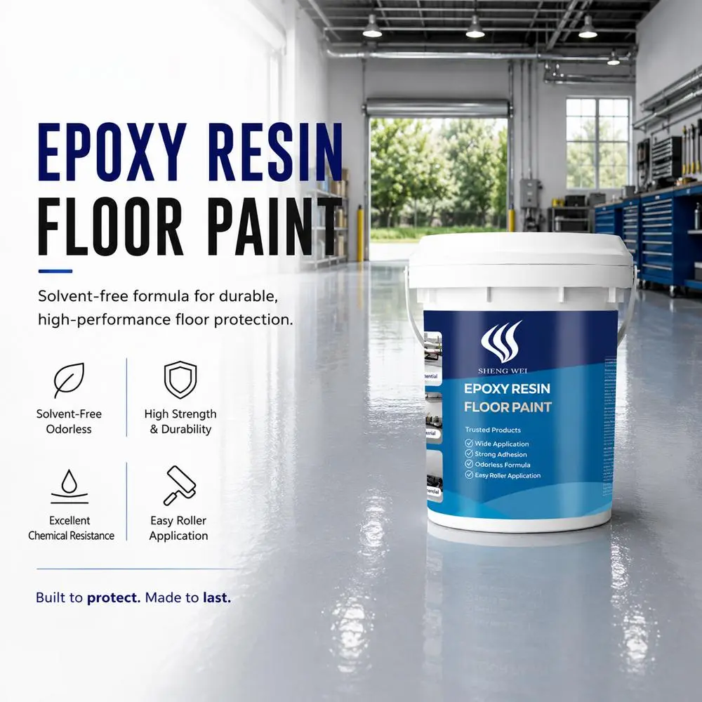 Premium Eco-Friendly Epoxy Floor Coating Kit - Concrete Sealant, Heavy-Duty Wear-Resistant Waterproof Seamless Resin, Low-Odor Non-Toxic High-Gloss Durable Epoxy Finish, 1Gal & 3Gal Options for DIY Garage, Basement Floors, Cement Crack Repair, Epoxy Resin