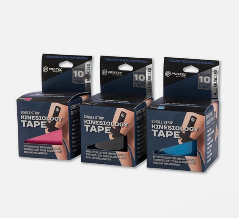 Pro-Tec Athletics Single Strip Kinesiology Tape 10 Strips/Roll