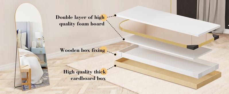 Full Length Mirror Body Floor Standing Mirror Hanging/Leaning Against Wall, Wall Mirrors with Stand Aluminum Alloy Thin Frame for Bedroom Cloakroom