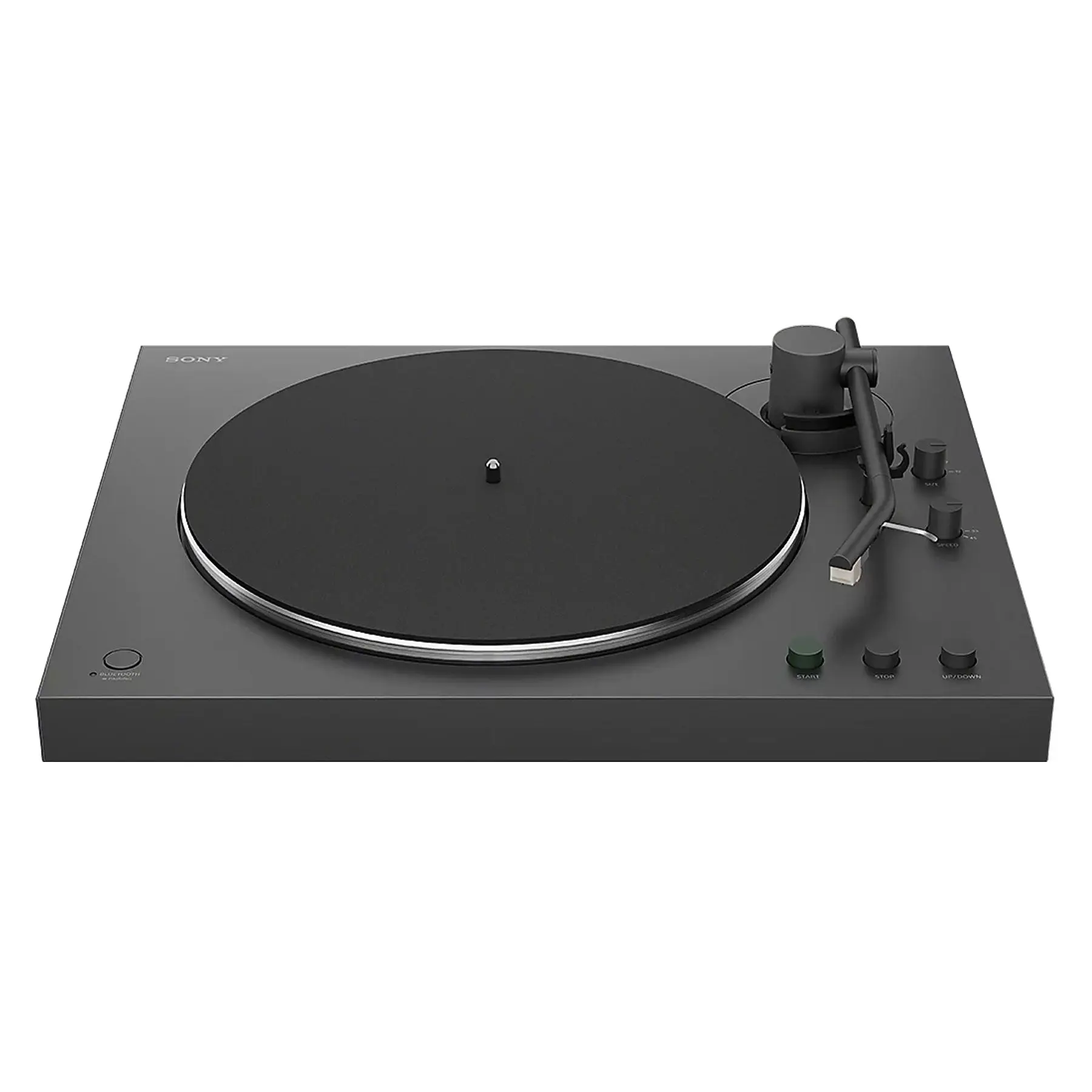 Sony PS-LX3BT Automatic Turntable - Minimalist Design, Bluetooth Connectivity, Tonearm, USB Output, Dust Cover, Auto Start-Stop, 45 Adaptor, Digital Recording, Adjust Output Signal, 17in(W)x4.625in(H)x14.5in(D), Plastic