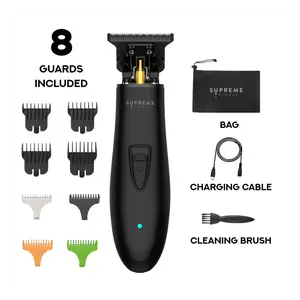 T-SHAPER Trimmer ST5190 - Low-Noise DC Motor, Lightweight Build, 8 Guard Attachments, Cordless Grooming Tool