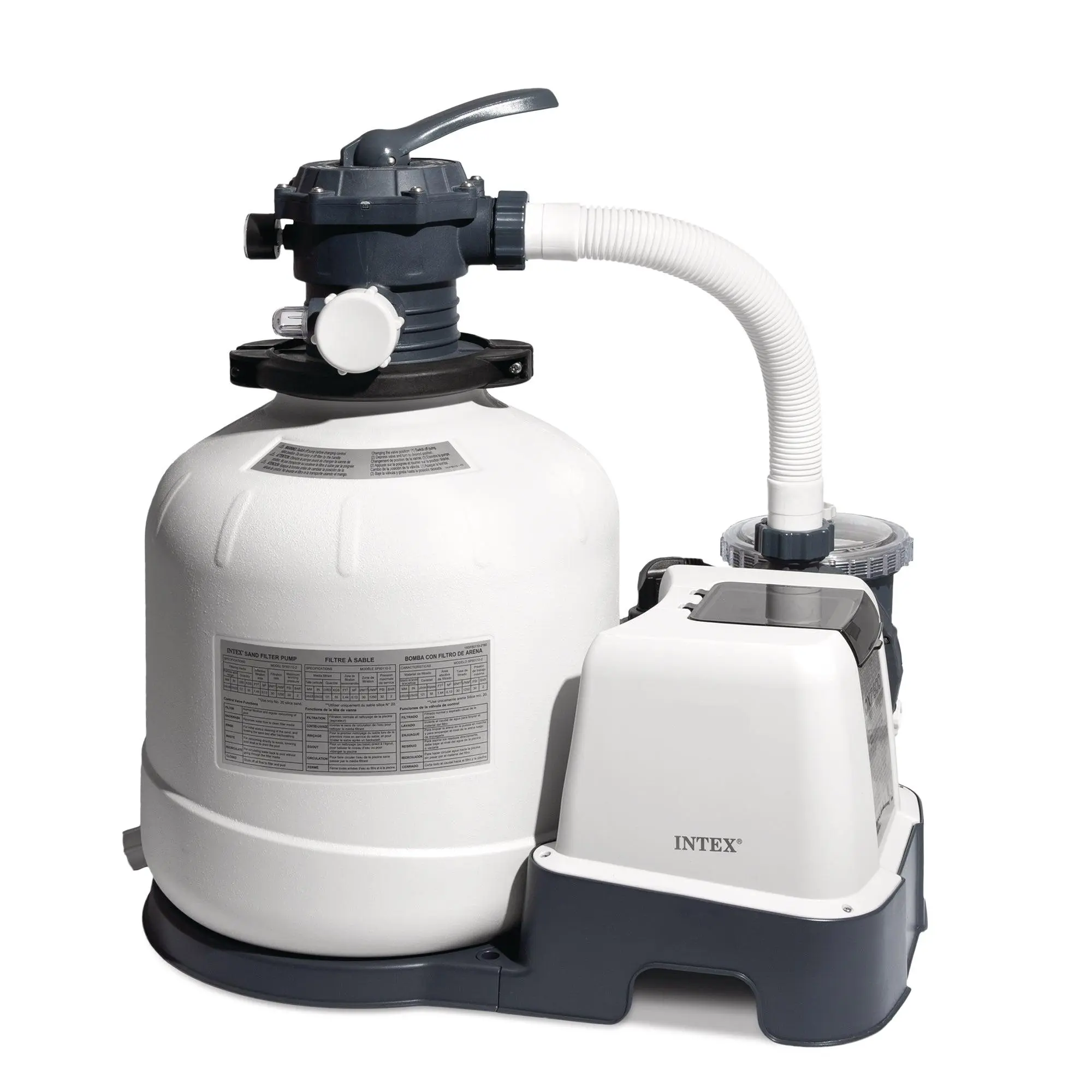Intex 2,650 GPH 16" Krystal Clear Saltwater System and Sand Filter Pump