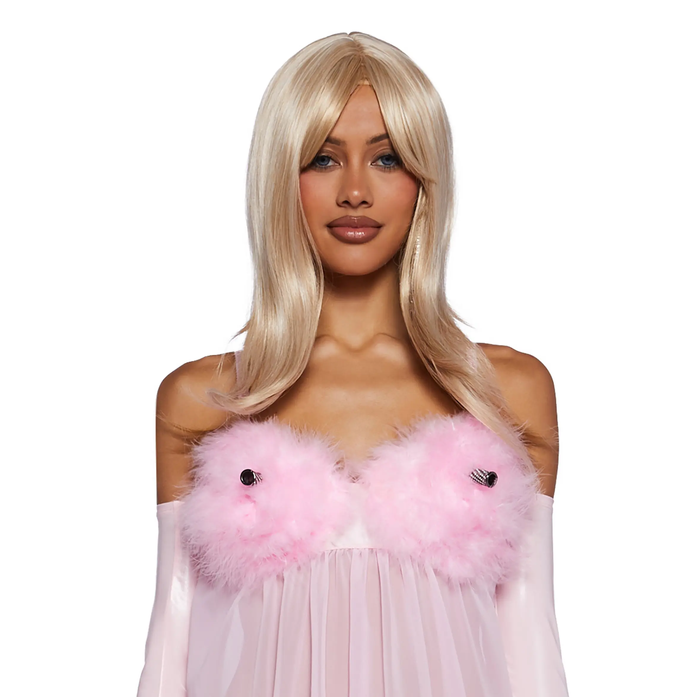 Fembot Babe Wig & Costume