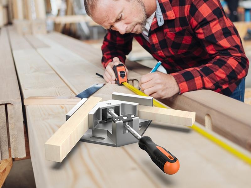 Right Angle Clamp 4 PACK Single Handle 90° Aluminum Alloy Corner Clamp for Woodworking Adjustable Swing Jaw Tools Photo Frame Vise Holder Gifts for Men Dad Right Angle Clamp 4 PACK Single Handle 90° Aluminum Alloy Corner Clamp for Woodworking Adjustable Swing Jaw Tools Photo Frame Vise Holder Gifts for Men Dad