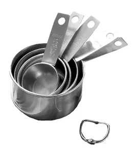 Stainless Steel Measuring Cups Set, 5 Pieces Kitchen Measuring Sets Gadgets tool,For Cooking & Baking,Measure Dry & Wet Ingredients And Liquid (Cups)