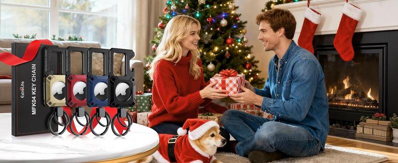 Keychain with Carabiner, Heavy Duty Keychain Bottle Opener, Waterproof, Scratch Resistant,Secure Lock, Protective for AirTag Keychains Accessory for Keys, Pets, Luggage,No Position