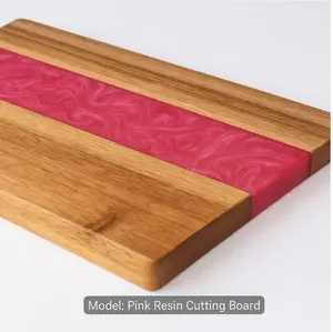 Handmade Walnut & Epoxy Resin Cutting Board – Charcuterie or Serving Tray, Live Edge Style, 18x9” Kitchen Gift