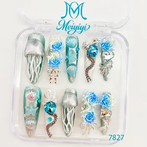 .DP.7827.Marine life wearable nails
