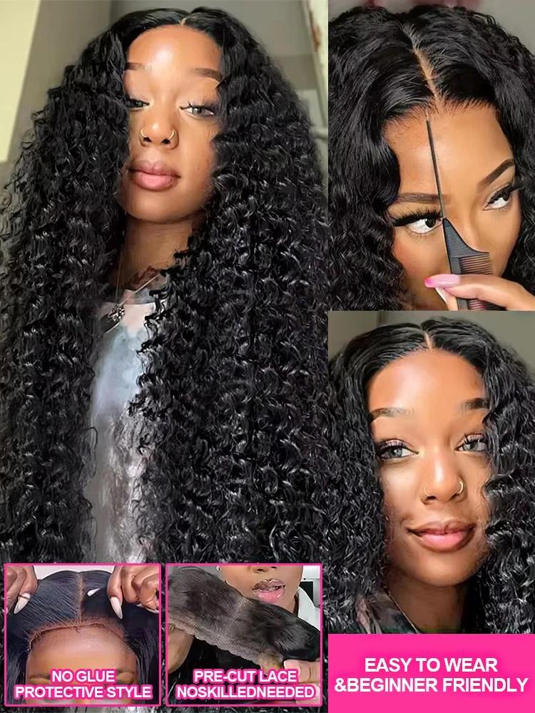 [NEW IN] Glueless Pull Go Wigs with Elastic Drawstring 180% Deep 13x6 13x4 HD Lace Frontal Wigs Parting Max Full Lace Front Human Hair Wig