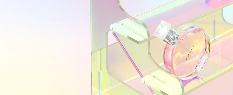 Lifewit 4 Tier Iridescent Acrylic Display Stand for Perfumes, Fragrances,Cologne, Figures, Cupcake, Dessert, Decor fragrance stand Racks