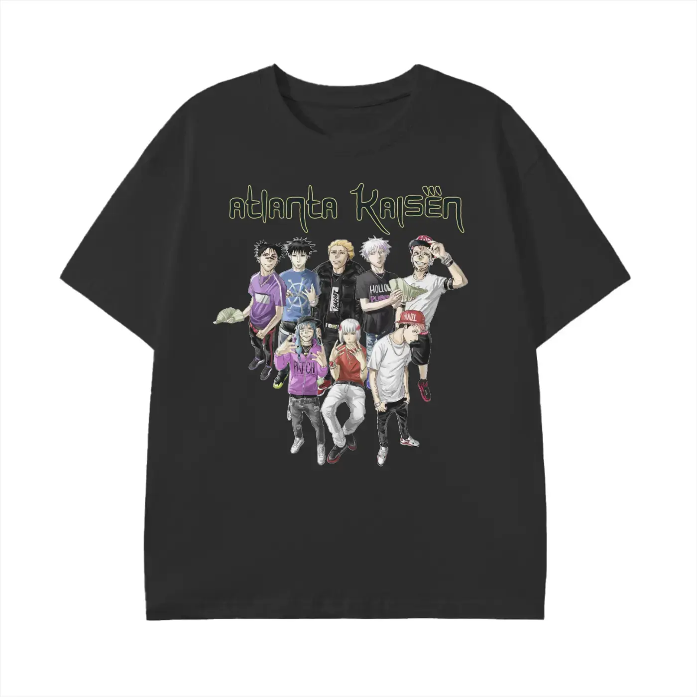 Atlanta Kaisen T-Shirt, Jujutsu Kaisen Anime Tee, Gifts Shirt, Unisex Vintage Graphic Tees Gothic Grunge Y2k Emo Scene Amity Affliction Style Clothes Men Women Streetwear Must-Have Anime Inspired Vintage Style Casual Shirt graphic tees
