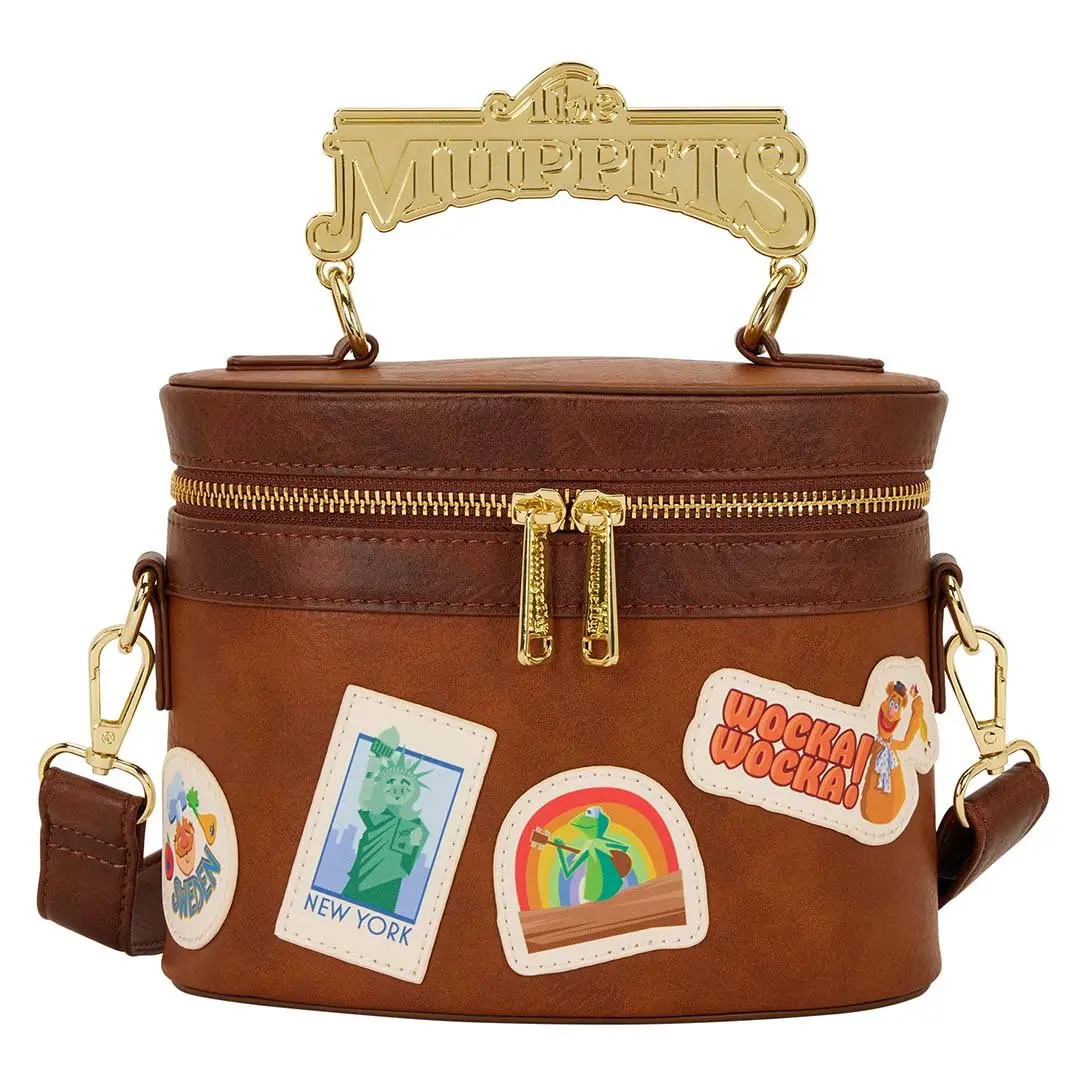 Loungefly Disney The Muppets Figural Crossbody Bag, Graphic, Adjustable Strap, Faux Leather, Spinning Arrow