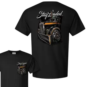 Stay Loaded Shirt 2 Sides, Truck Design for Auto Enthusiasts, Perfect for Casual Wear and Vintage Style Lovers, Full Size, Full Color.
