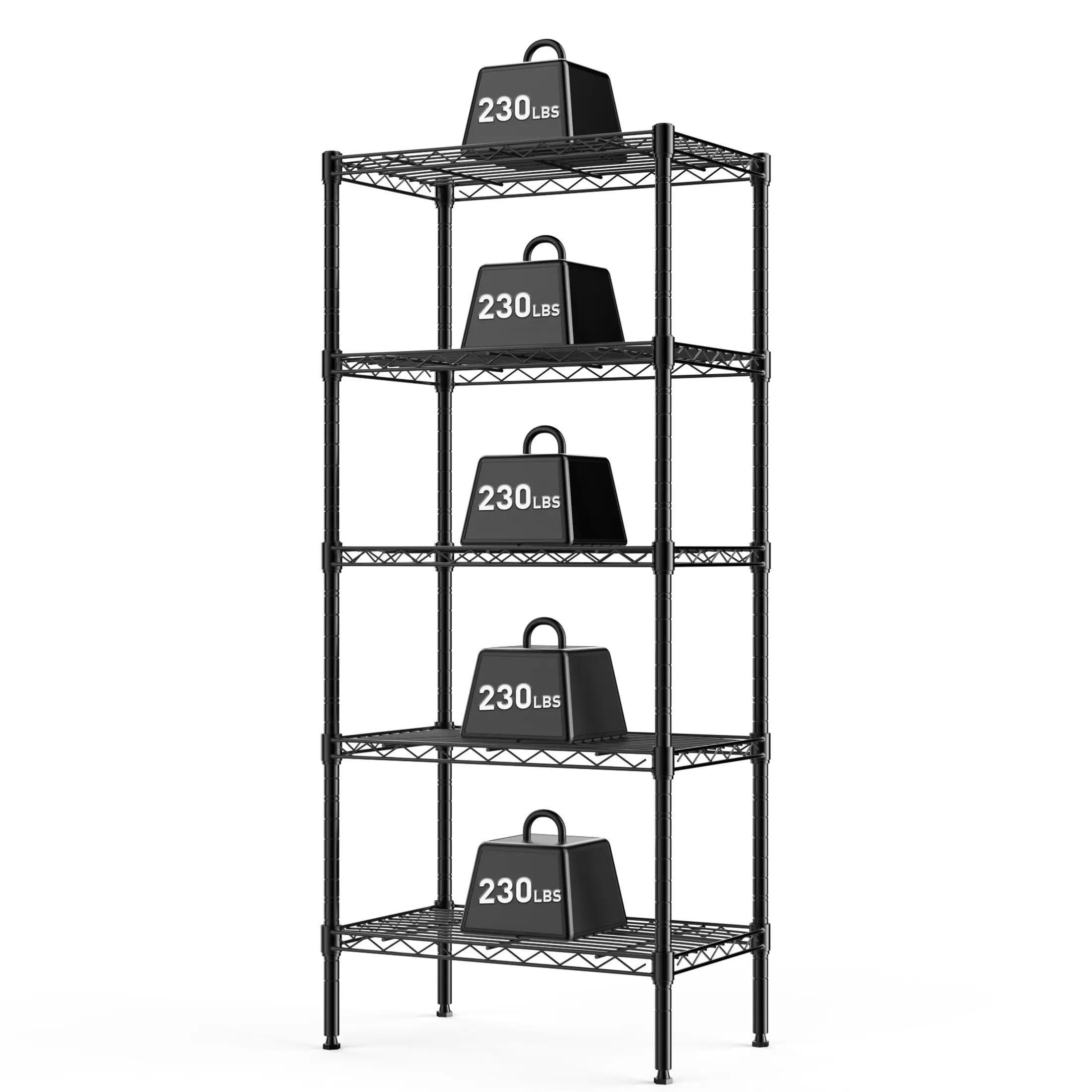 Storage Shelving Unit, Adjustable Metal Wire Racks Heavy Duty Standing Shelf Organizer for Kitchen, Closet, Pantry, Garage, Bathroom,dorm essentials,home decor,dorm room inspo,college dorm essentials,dorm haul