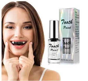 Black Tooth Paint,Professional Black Out Teeth Makeup,Quick Dry & Realistic, for Cosplay,Rotten Teeth Makeup and Missing Teeth SFX for Halloween Art Theater