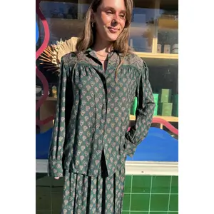 Green Paisley Pierre Cardin Shirt